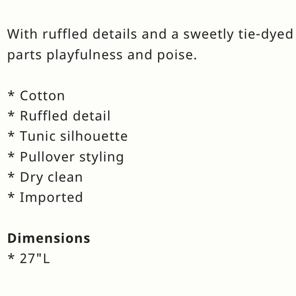 EMILIA RUFFLED TIE-DYE BLOUSE from Anthropologie - Picture 2 of 7